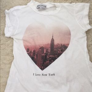 Wildfox "I love New York" graphic tee