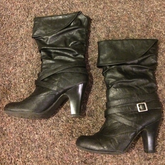 Black HotKiss Maryssa mid calf boots