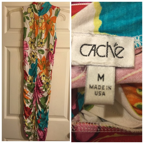 Cache Floral Printed Dress