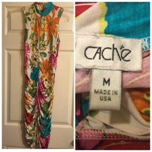 Cache Floral Printed Dress