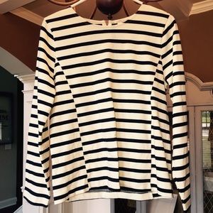 J Crew Stripped quarter sleeved business shirt