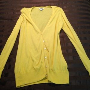 Yellow cardigan