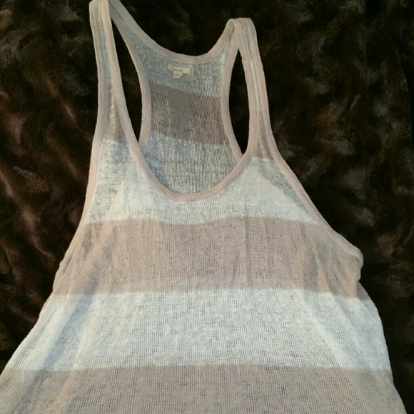 Aerie XL over sheer tank like top.