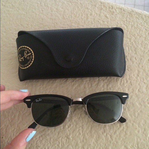 NWOT Black Ray-Ban Clubmasters 49mm sunglasses