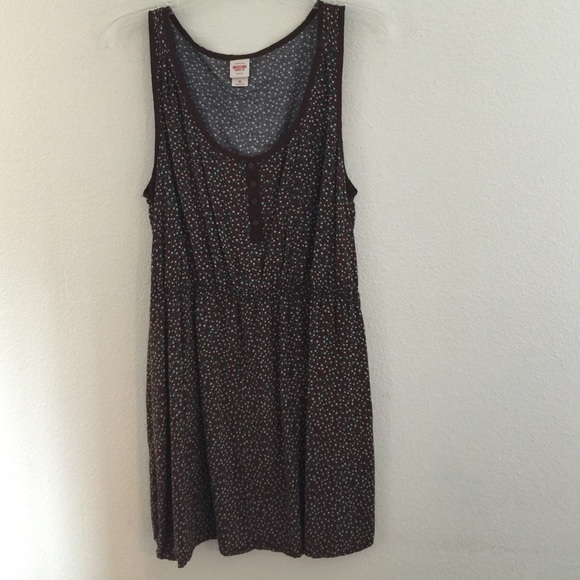 Brown floral summer dress by Mossimo size XL