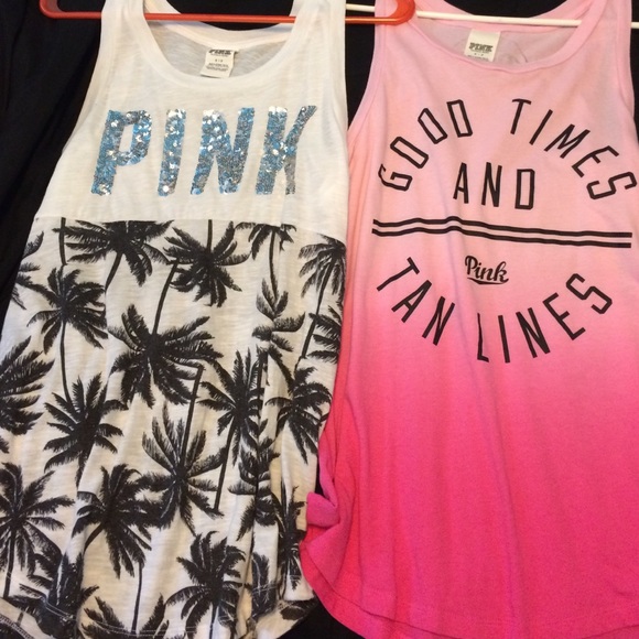 PINK Victoria's Secret Tops - Two VS tanks