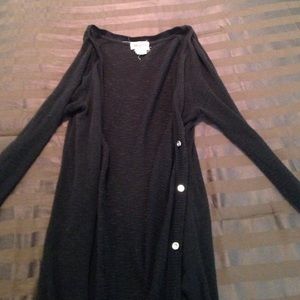 Long black cardi