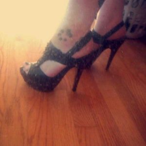 Studded Sling back pumps