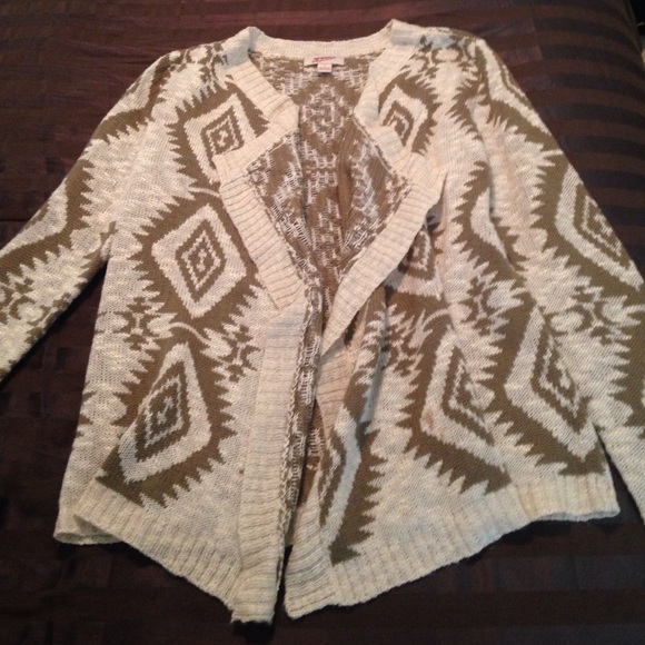 Aztec print cardigan