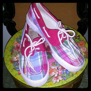 Polo Plaid Boat Shoes