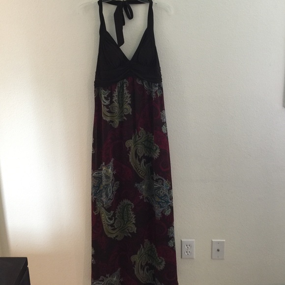 Paisley halter dress by Maurice's size L
