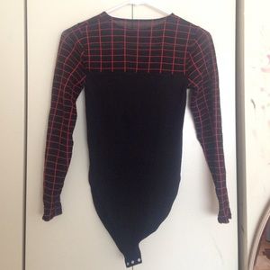 Black and red bodysuit!