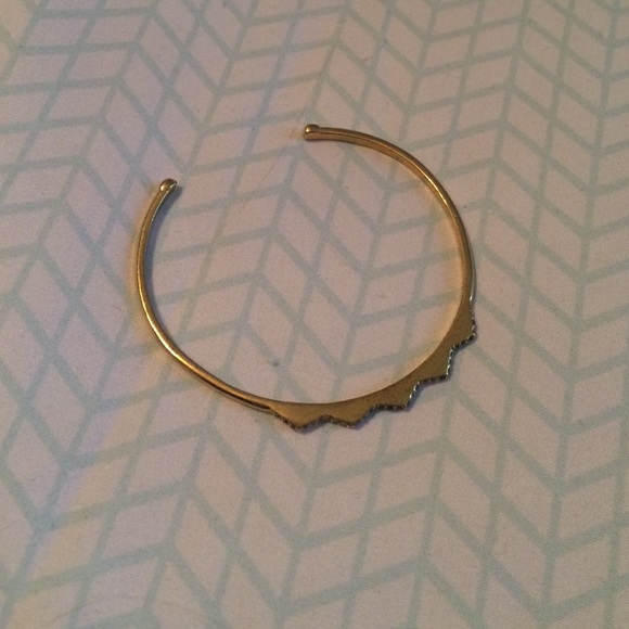 Pave Chevron Cuff in Gold! - Picture 2 of 3