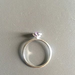 Ring with purple Swarovski crystal