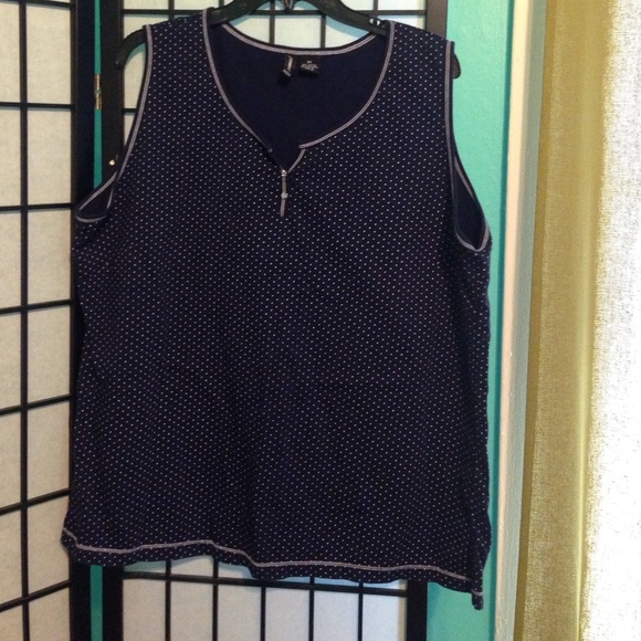 Blue & white Top