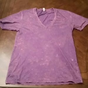 Short sleeve purple shirt