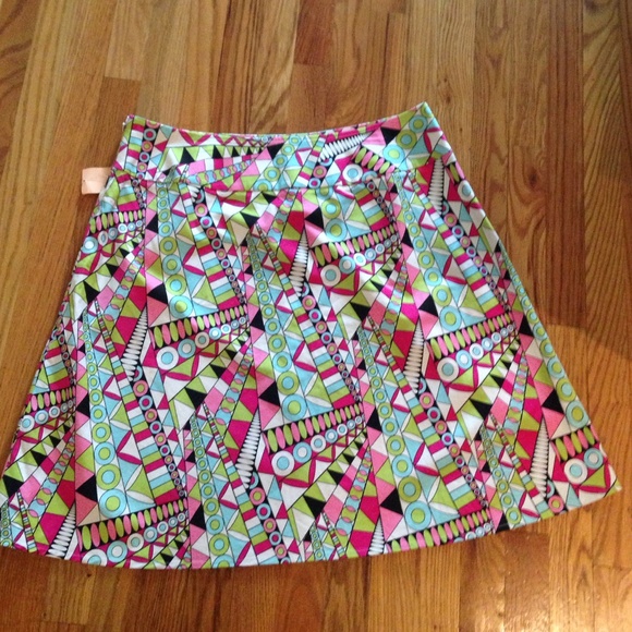 Caslon A-Line Multi-Color Skirt