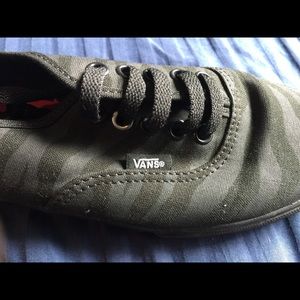 Zebra print Vans size 8.5