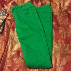 Lime green skinny jeans