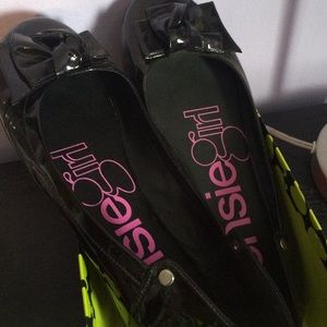 KENSIEGIRL - Talisha • black patent leather flat