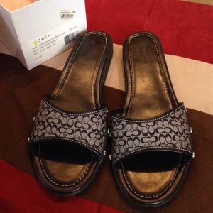 Never worn coach sandals size 11