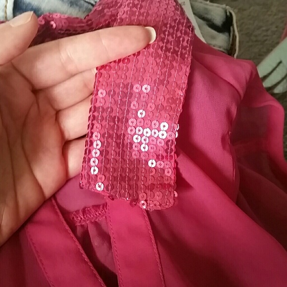 Sequin button up tank - Picture 2 of 2