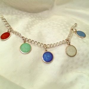 Saint Christopher's pendants bracelet