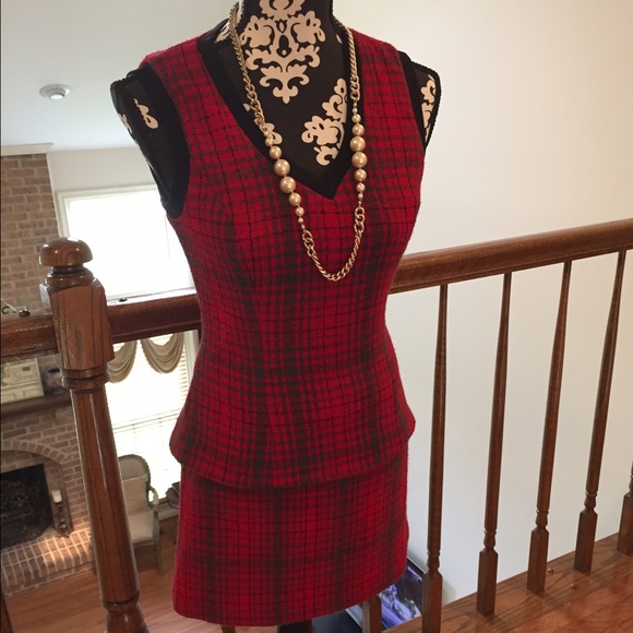 BCBG Maxazria top and matching mini skirt