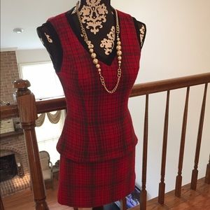 BCBG Maxazria top and matching mini skirt