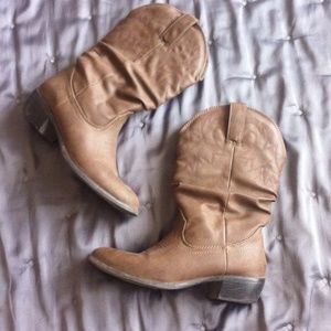 Brown/grey cowgirl boots