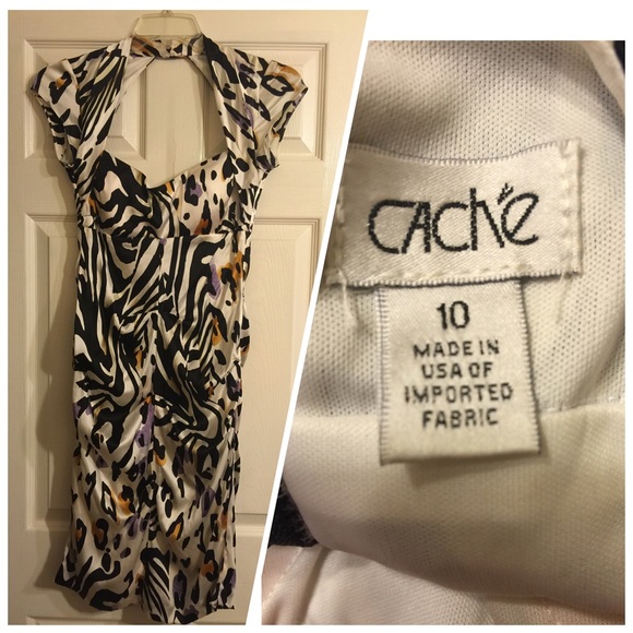 Cache Black and White dress