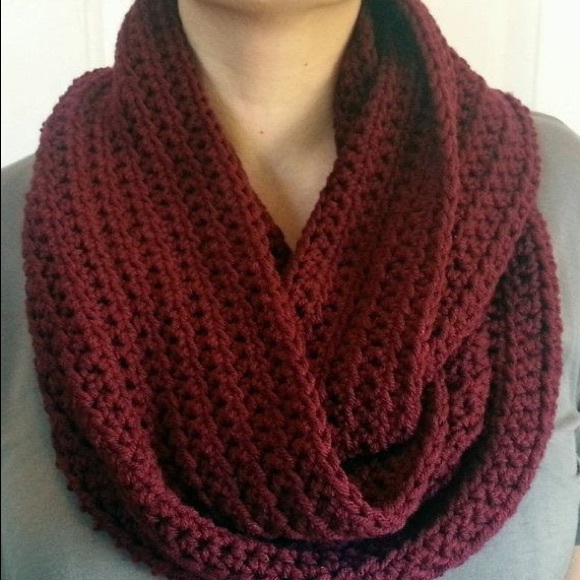 Maroon Infinite Scarf