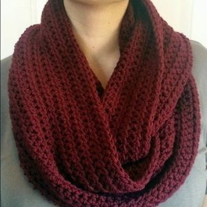 Maroon Infinite Scarf