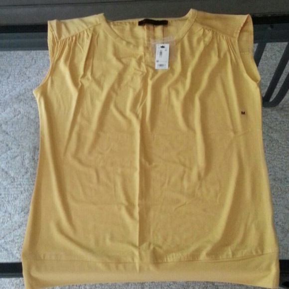 The Limited Tops - New! The Limited Yellow Sleeveless Top