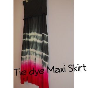 Tie Dye maxi skirt