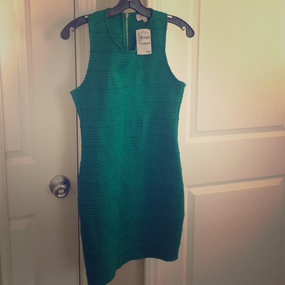 Emerald green devlin  wrap dress from Nordstrom