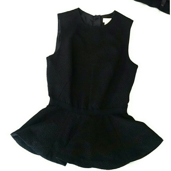 Sleeveless H&M Black Peplum Blouse