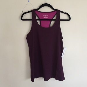 NWT Fabletics Leon Tank - Dark Plum/Mulberry Sz 6