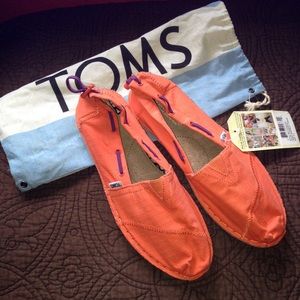 NWT TOMS orange bimini