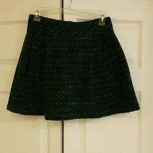 Tweed pleat skirt