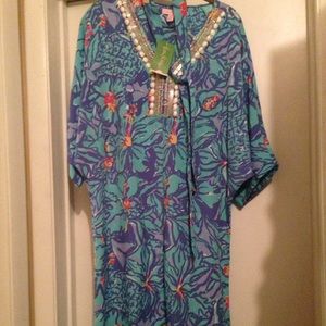 $105 🅿️🅿️ NWT Lilly Pulitzer Mai Tai Dress SzXS!