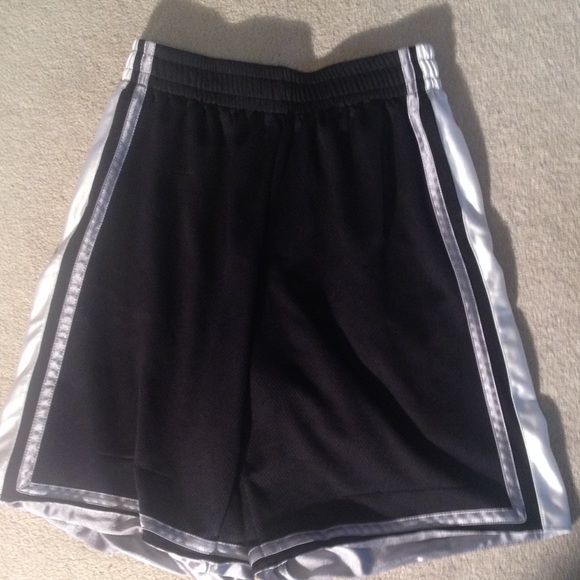 Boys reversible black and white shorts