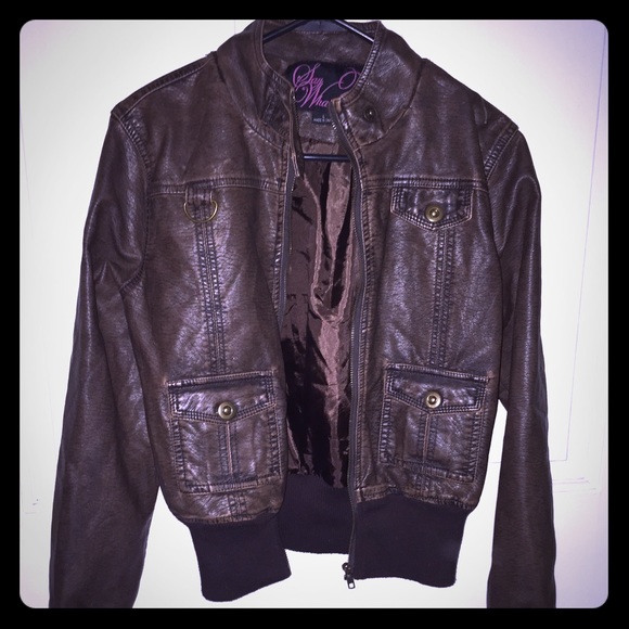 Faux Leather Jacket - Picture 1 of 3