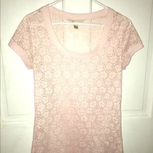 Pink Lace Top