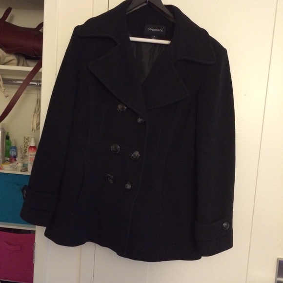 Black London Fog Peacoat