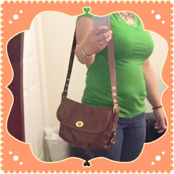 Coach leather cross body bag