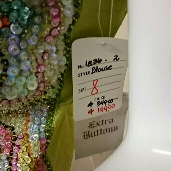 SOLD SHOP Alberto makali sequin crystal tank top - Picture 4 of 4