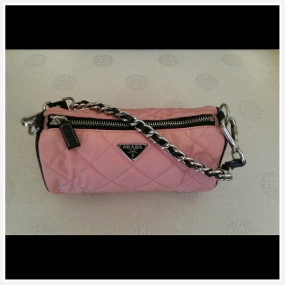 Prada Quilted Nylon Tessuto Baguette