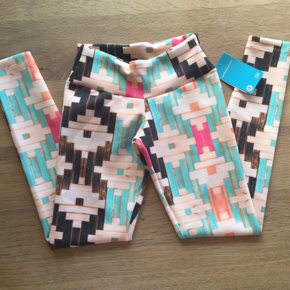 Aztec Geometric Woody Southwest Pastel Leggings ✨ - Picture 2 of 6