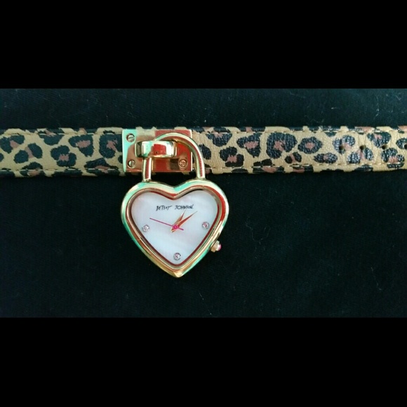 Betsey Johnson leopard watch